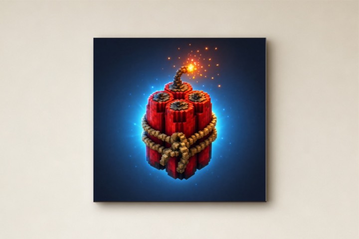 Dynamite Pixel Art Canvas