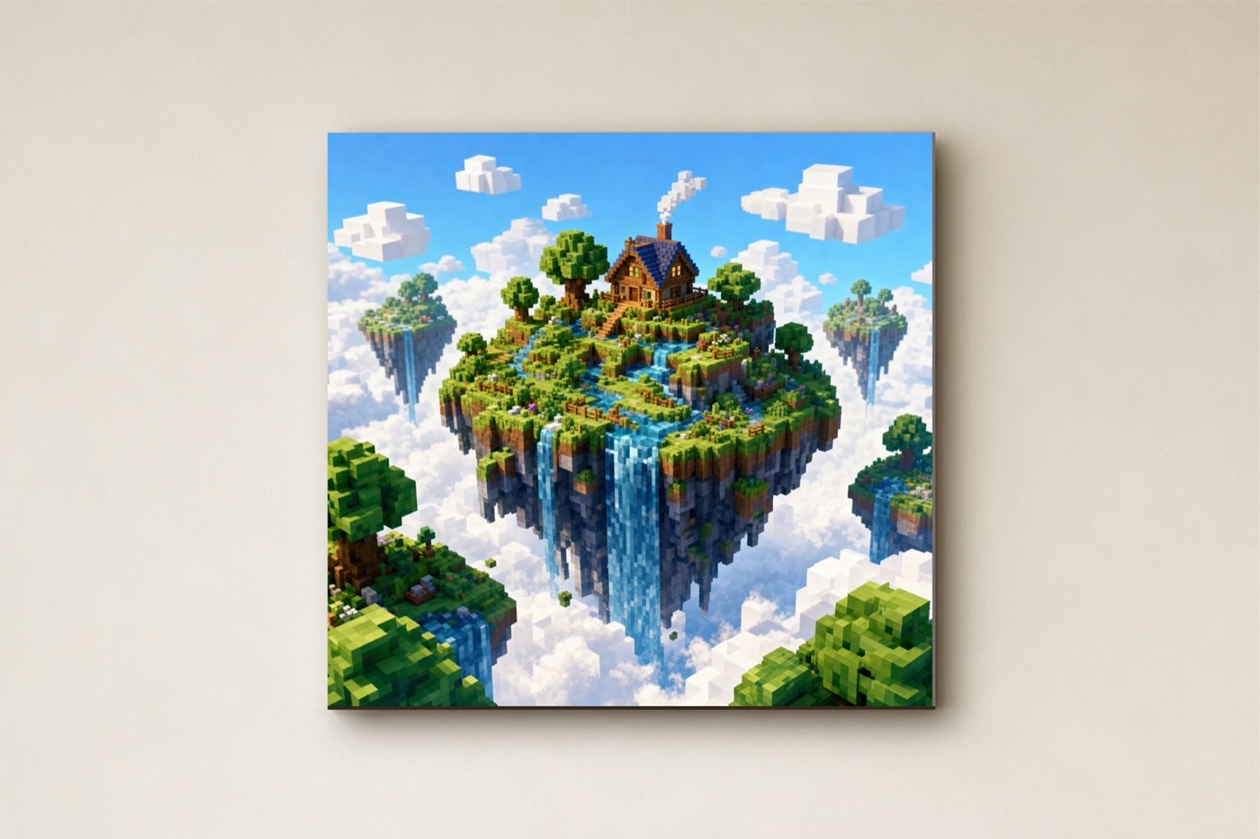 Sky Islands Pixel Art Canvas